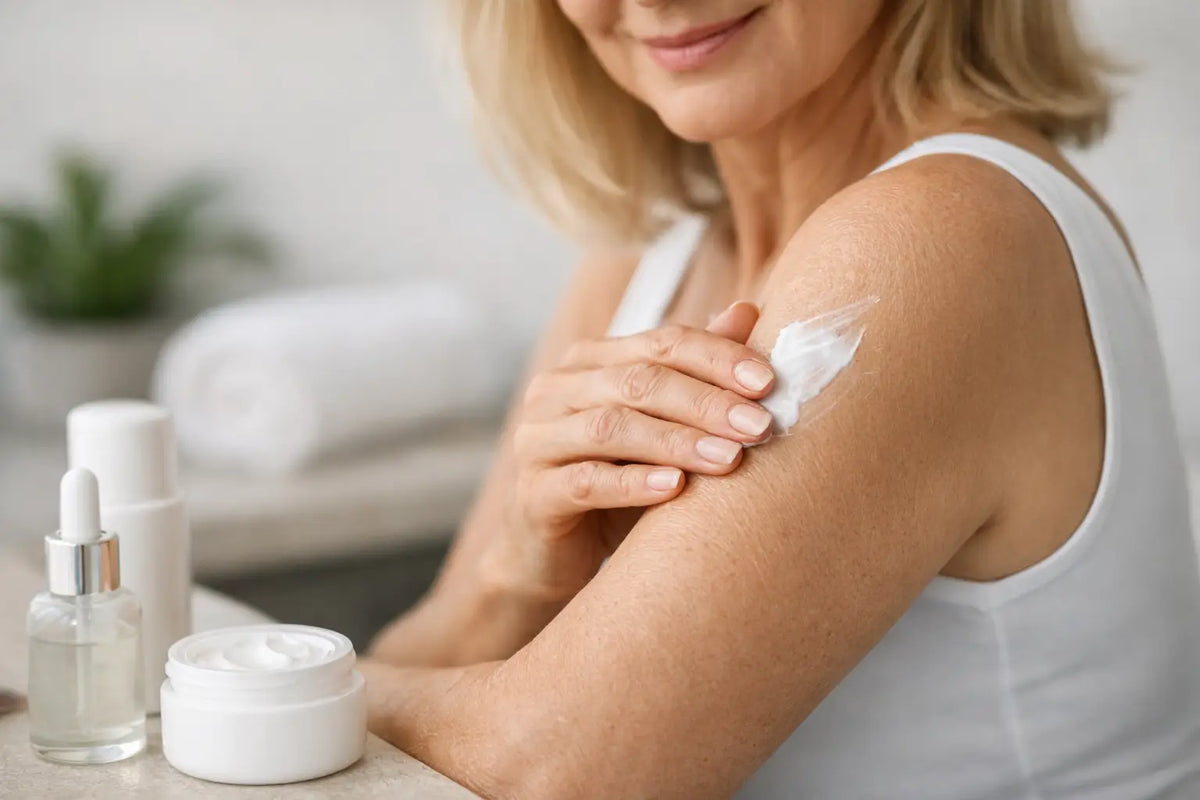 Best Skincare for Crepey Arms During Midlife